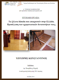 διπλωματικη εργασια για ξυλινα δαπεδα